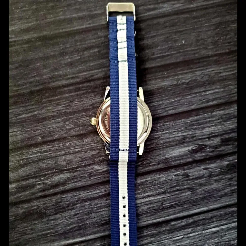 RARE Stauer  Men's‎ Nato Strap Sport Watch New Battery